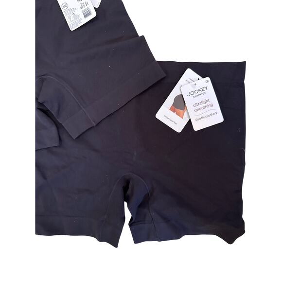 JOCKEY - NEW WITH TAGS - 2 pairs of XXL black shortie slip short - Picture 2 of 3